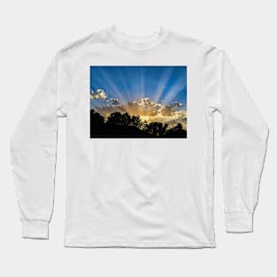 Sun rays at sunset Long Sleeve T-Shirt